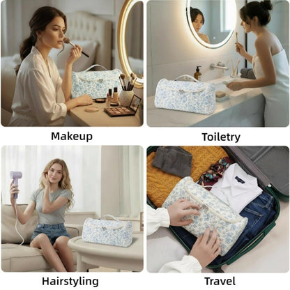 Pitrumo multi styler travel bag with padded slots for hair curler accessories