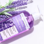 Spa Luxetique chamomile foaming bath bottle display