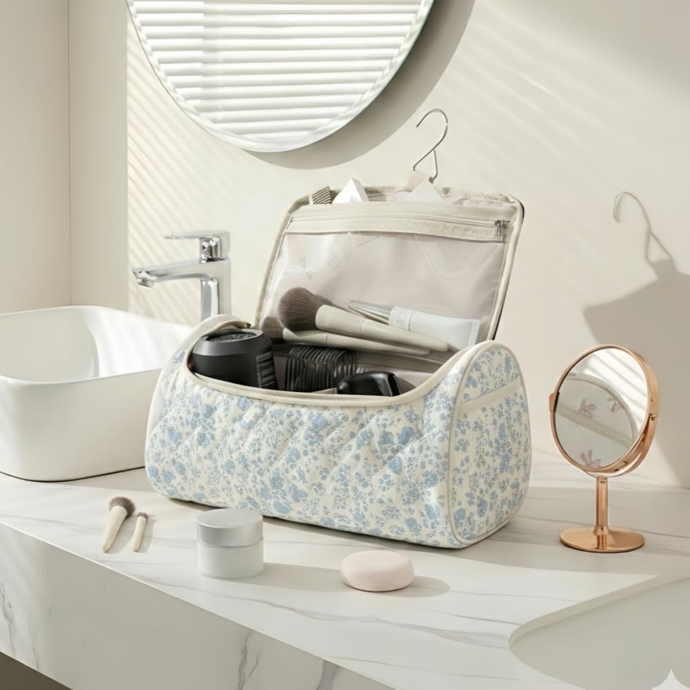 Pitrumo portable hair styling tools carrying bag side view with zipper closure