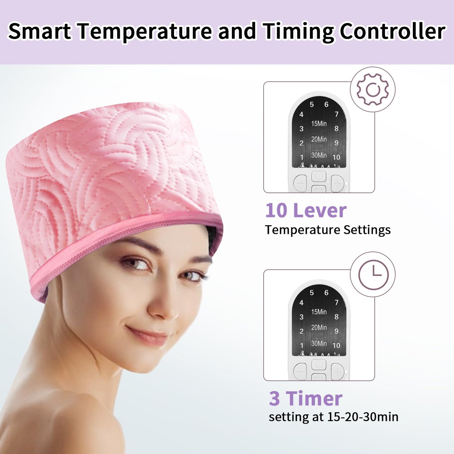 Snekuli portable hair spa cap showing the high-quality interior lining designed for deep conditioning treatments.