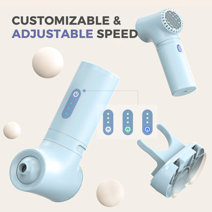 Side profile of Momfann portable bath jet and suction base