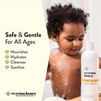 Eczema Honey oatmeal bath soak texture pouring demonstration