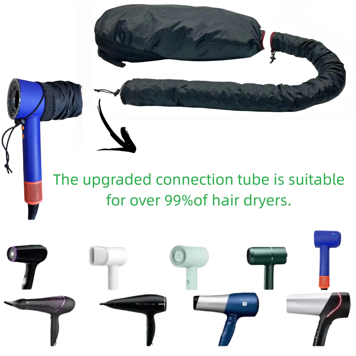 HSHHPZ portable hair steamer cap in use for hands-free salon quality curl styling and conditioning.