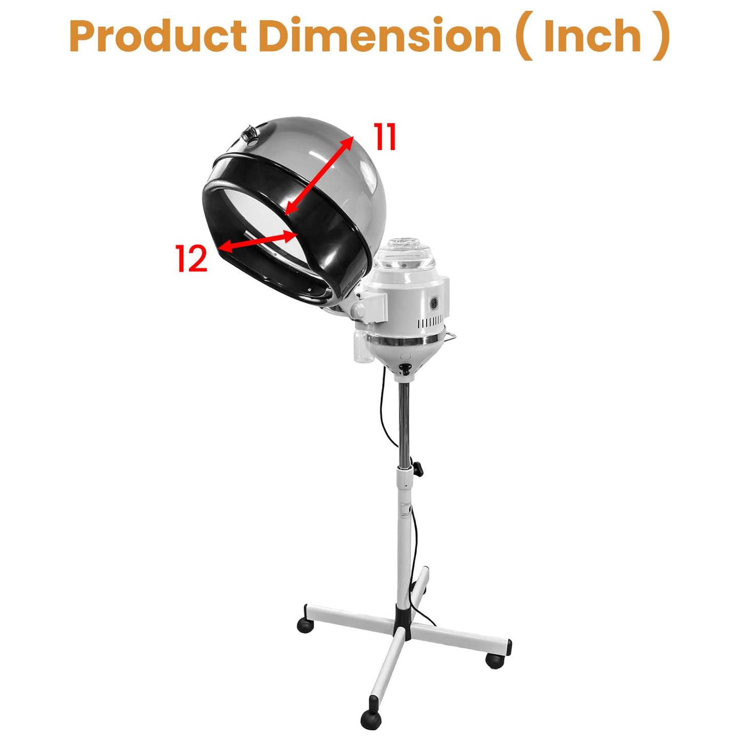 Deep conditioning hair hood steamer for home spa and moisture treatments