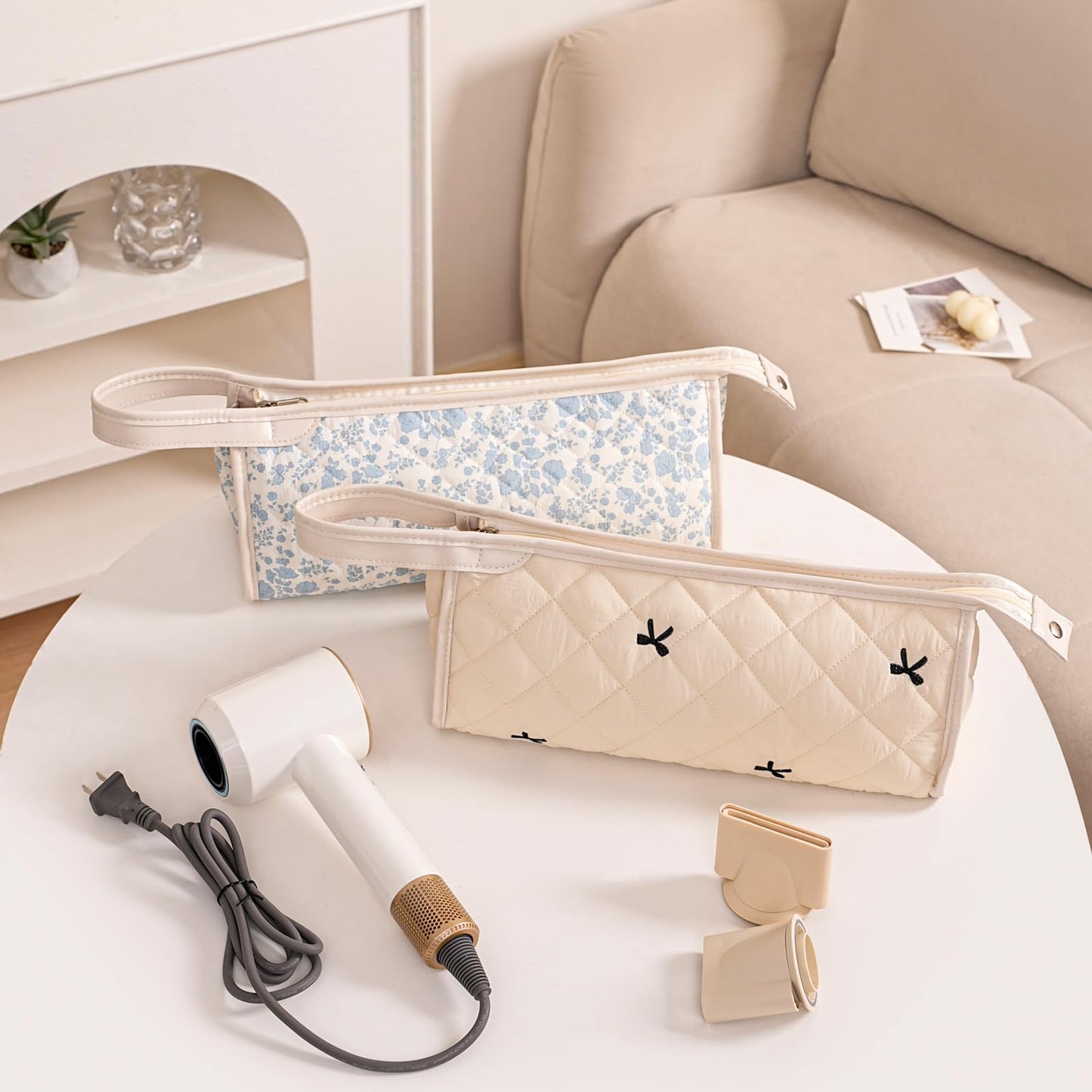 RSRSLEII shockproof styling tool organizer side view illustrating thick protective PE foam padding layers