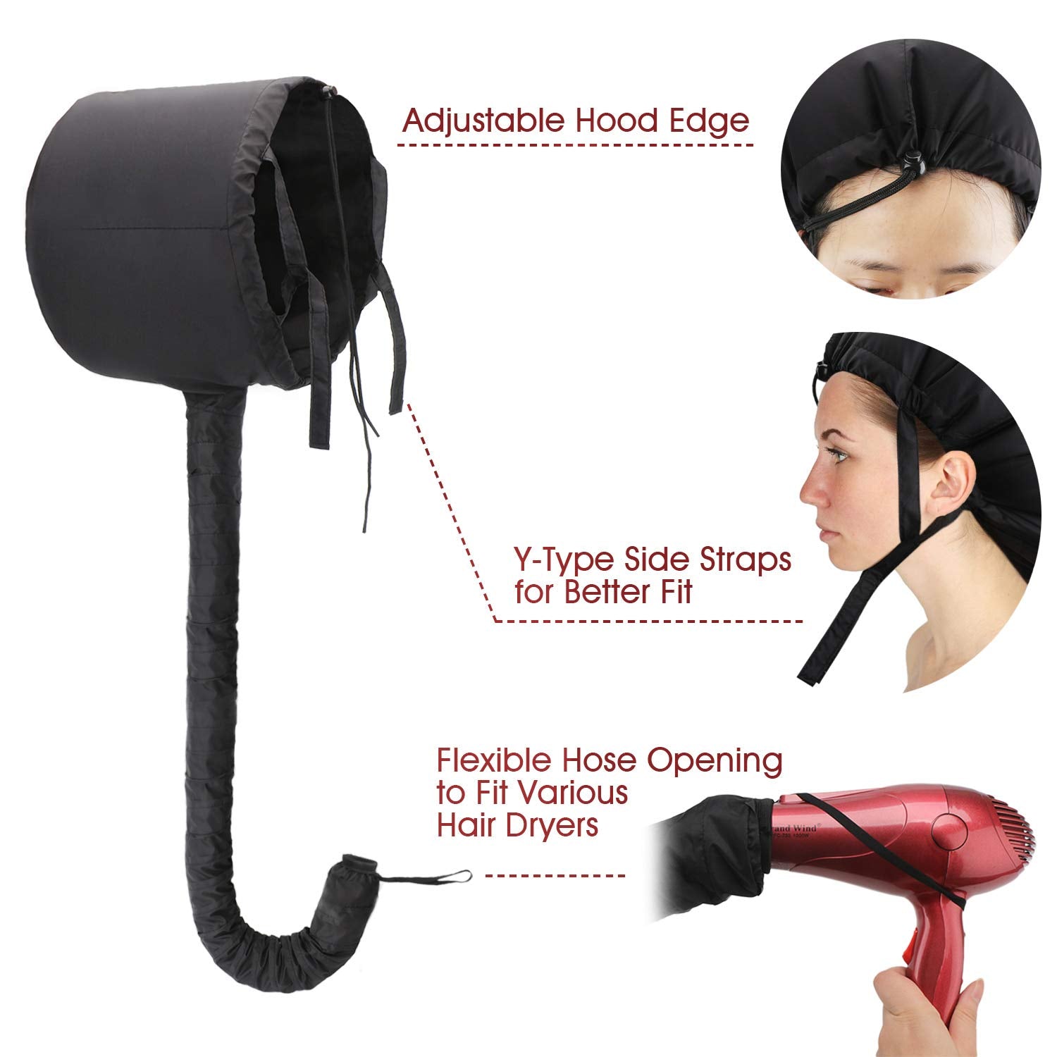 Segbeauty hair spa steamer cap showing built-in heat ventilation holes