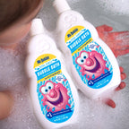 Mr. Bubble extra gentle bath solution back panel information