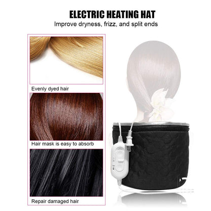 Watris Veiyi home spa steamer cap unzipped to reveal the detachable thermal insulation layers.