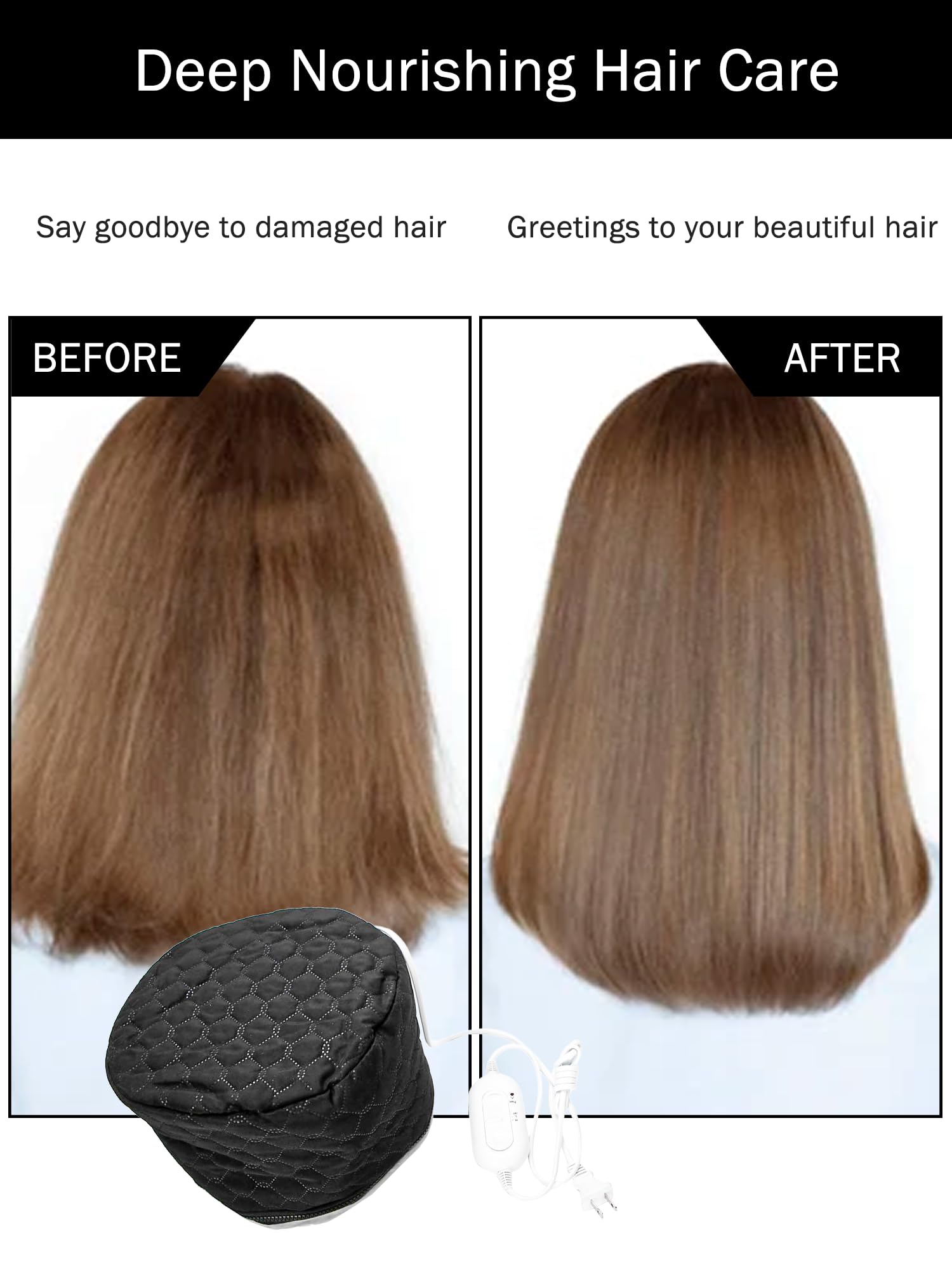 Watris Veiyi premium hair treatment cap packaging displaying official brand authentic markings.