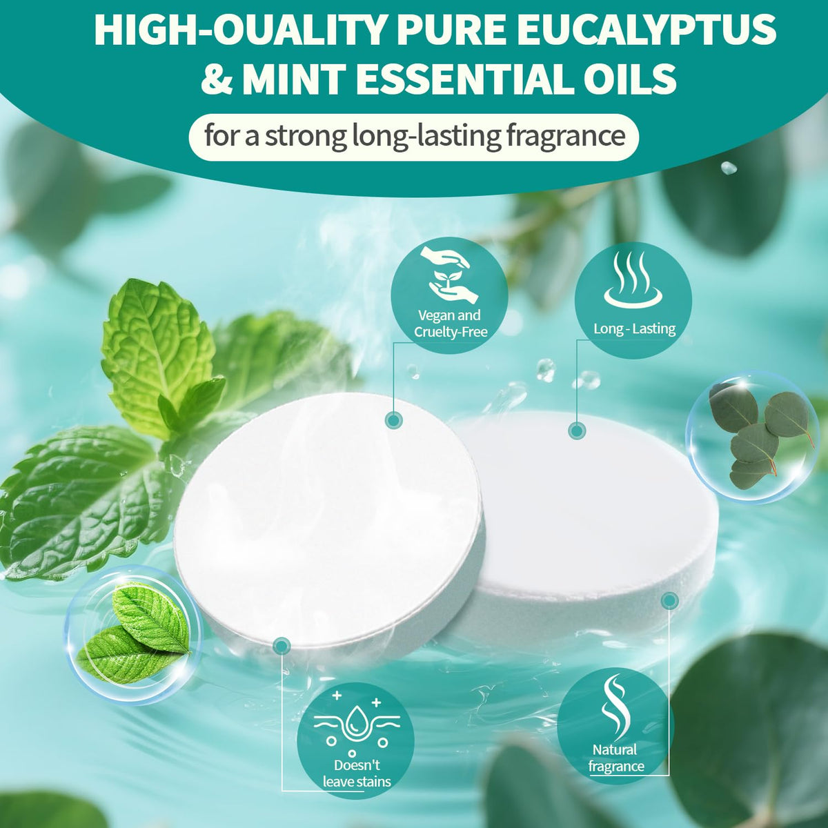 Newfeifan aromatherapy shower tablets layout