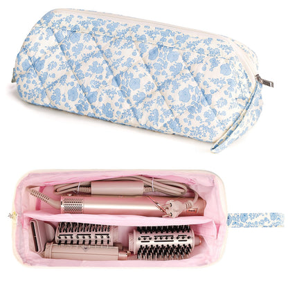 Dadop hair tools travel bag with wide wire opening showing interior storage capacity