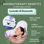 Close up view of purple aromatherapy shower steamer tablet