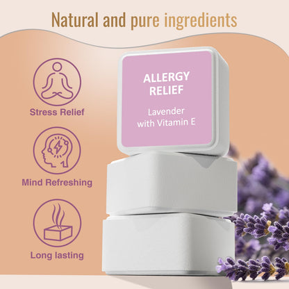 Aromatic botanical shower bombs showing clear product dimensions and premium packaging details