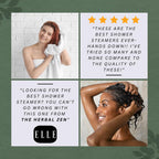 The Herbal Zen relaxation shower bomb set packaging details