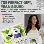 Side profile of The Herbal Zen aromatherapy shower steamer pack