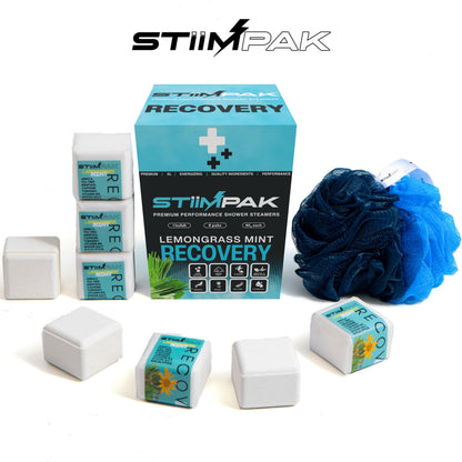 Premium gift box containing eight extra strength sinus clearing aromatherapy shower bombs
