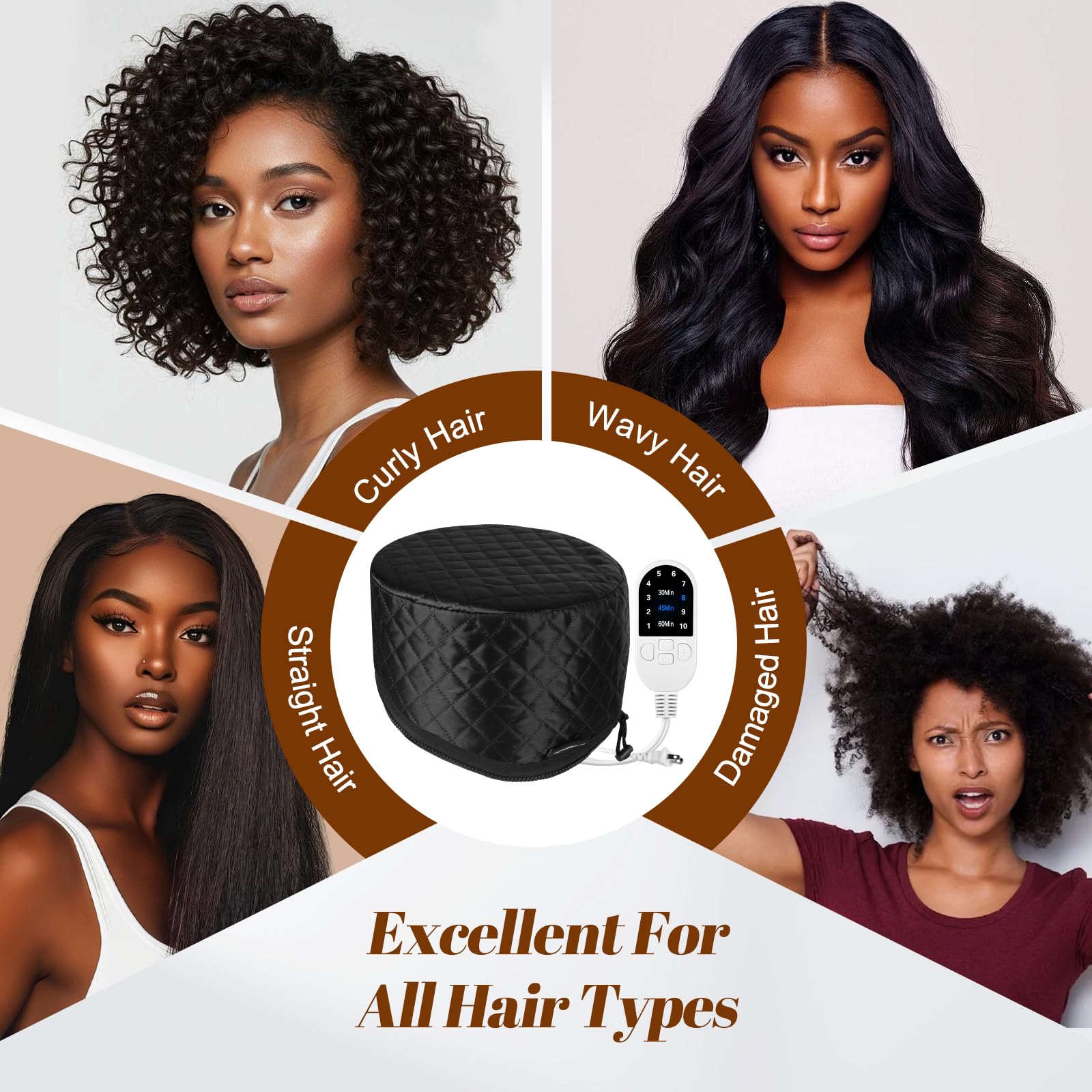 Vicarko home hair spa equipment showcasing the premium texture of the outer protective fabric layer.