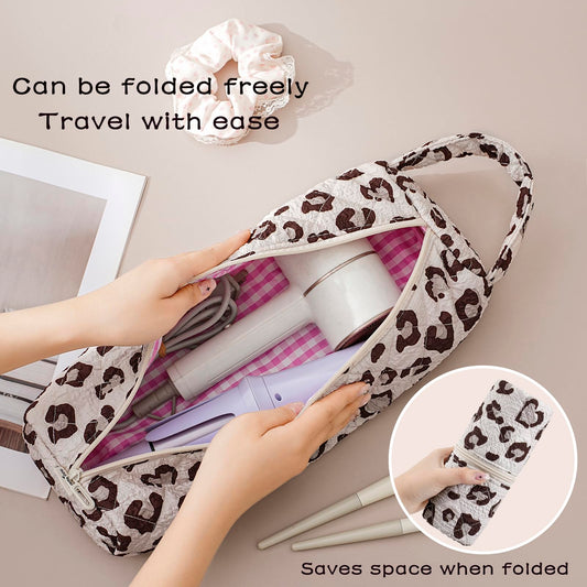 RSRSLEII luxury hair styling accessories storage case open view showing large capacity