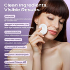 Body Restore Bakuchiol Toner Pads lifestyle application on face