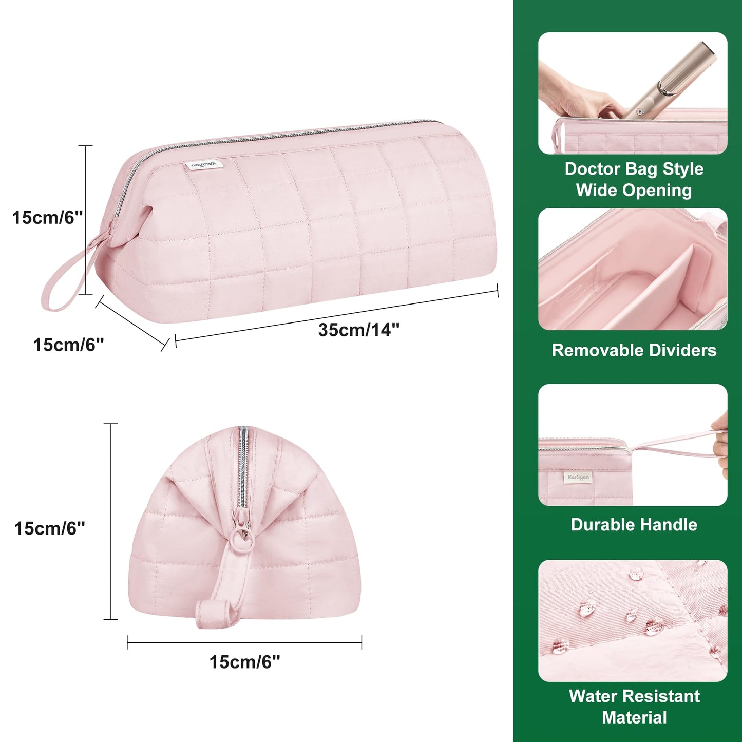 KarSyon premium multi-styler storage bag side view lifestyle shot