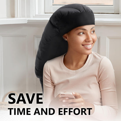 Premium heat resistant material close up of the Granteva deep conditioning cap.
