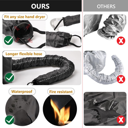 Granteva hands free salon quality hair drying hood packaging and contents layout.