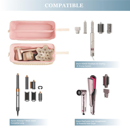Lexeeco hair styler carrying case showing waterproof and dustproof exterior fabric