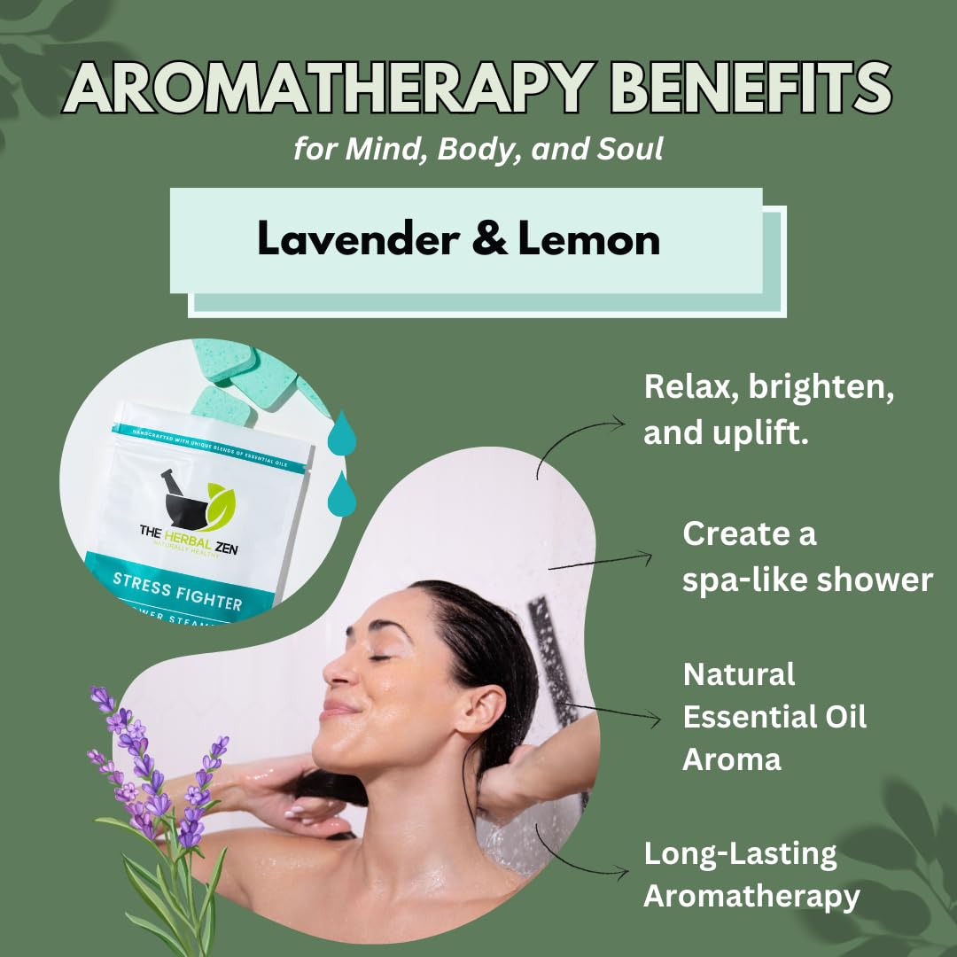 The Herbal Zen natural shower melts showing authentic USA manufacturing details on the label