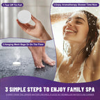 IAGFIWS lavender shower steamer dissolving in water