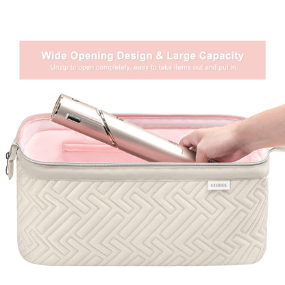 Leudes portable carrying case open showing wide doctor bag style design