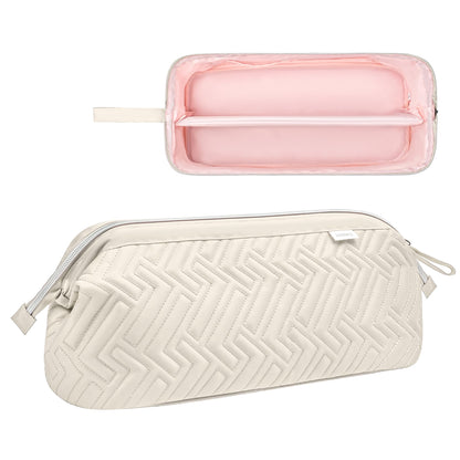 Leudes dustproof curling iron travel organizer side view detailing nylon fabric