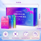 SeasonBliss individually wrapped shower tablets close up
