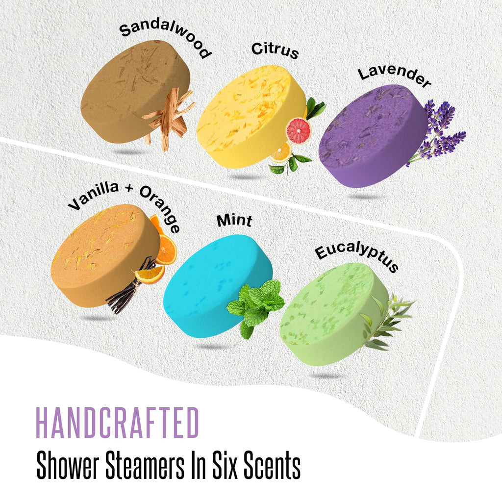 Gossby essential oil shower bombs variety set