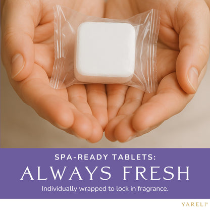 Home spa experience using lavender vapors to clear nasal passages and support respiratory health