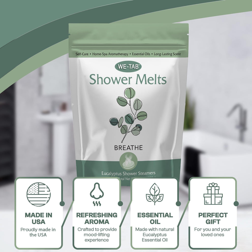 We-Tab aromatherapy eucalyptus tablets layout