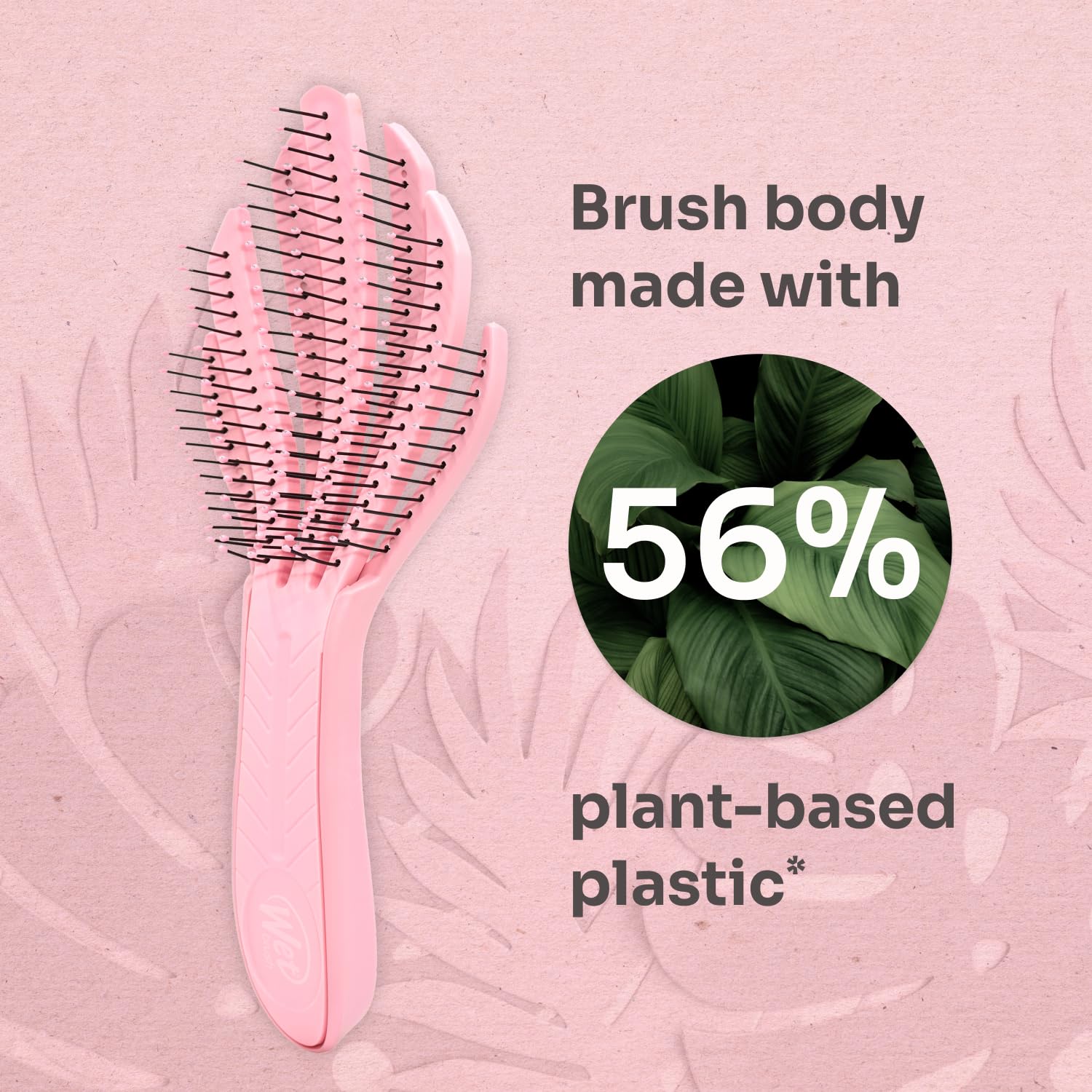 Wet Brush Go Green detangling brush in professional packaging