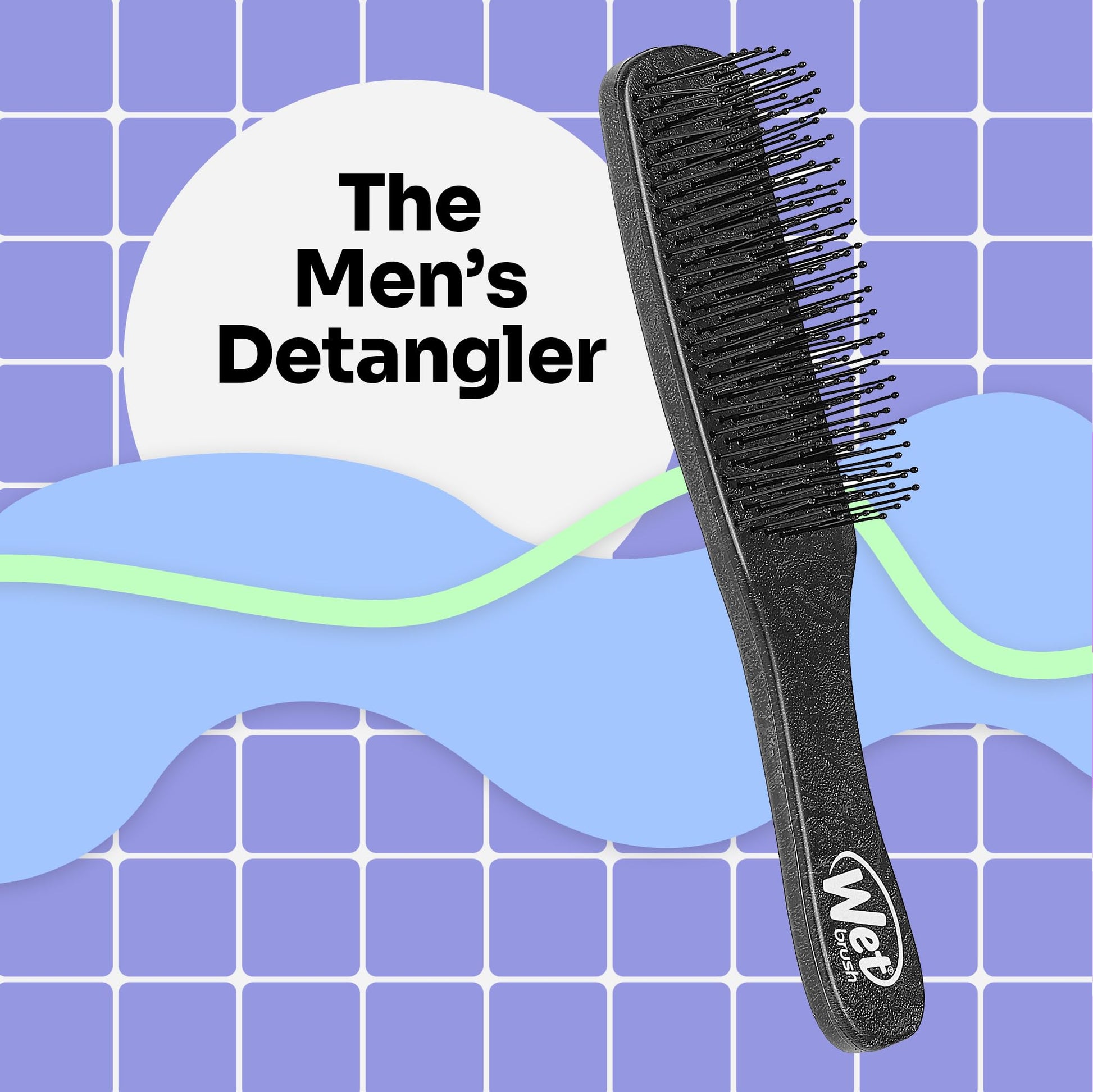 Wet Brush IntelliFlex bristles close up for beard grooming