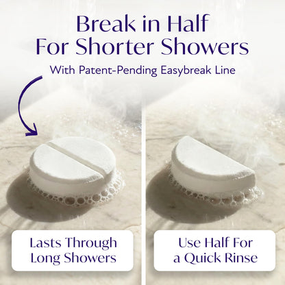 Deep sleep relaxation shower steamers with essential oils for stress relief.