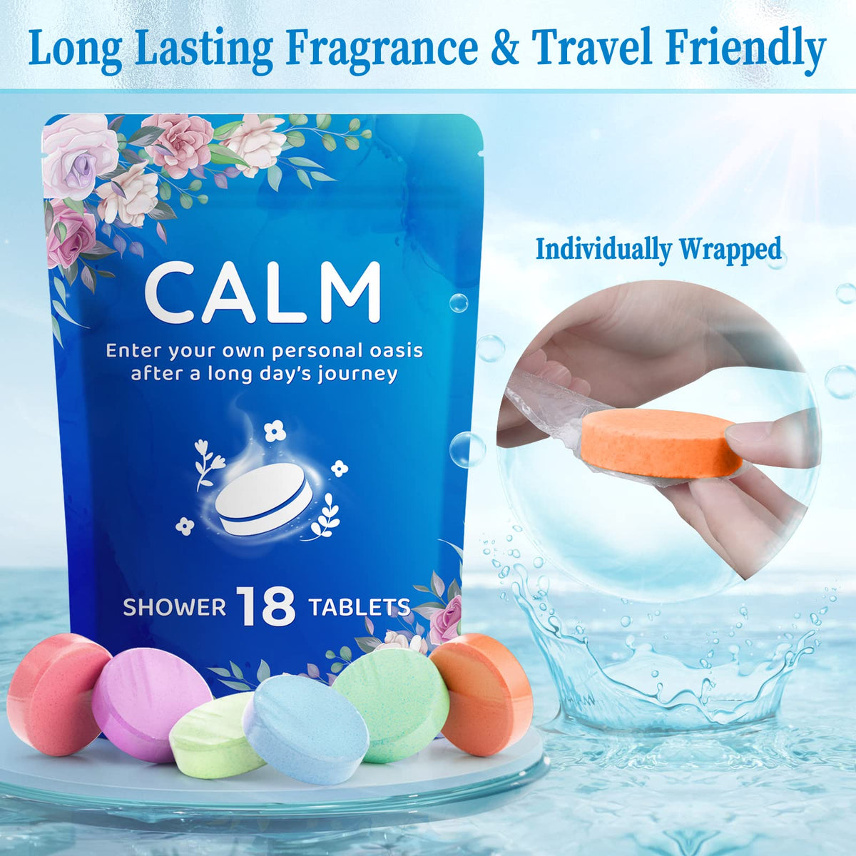 Fizzgarden shower steamers variety pack open box layout