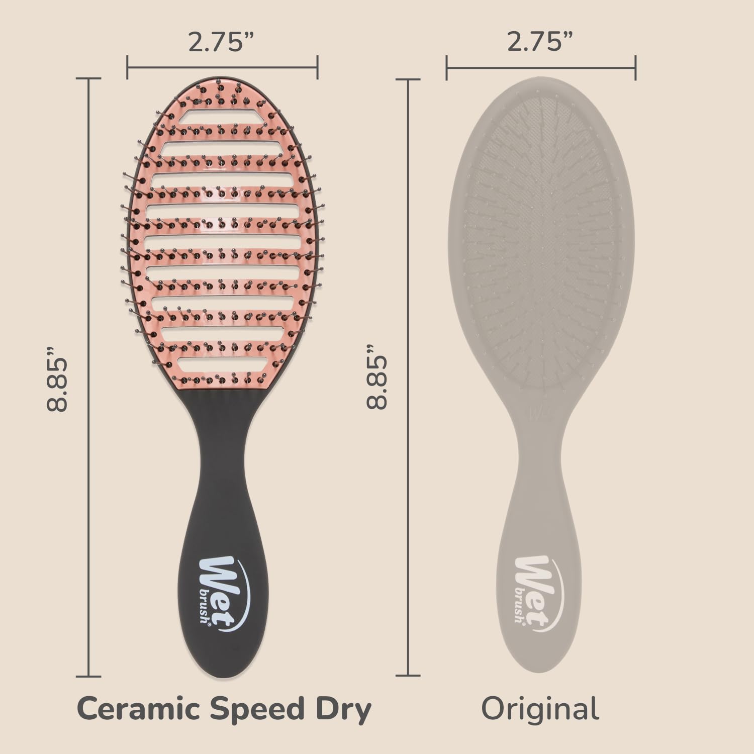 Wet Brush Ceramic Speed Dry brush for fast blow drying