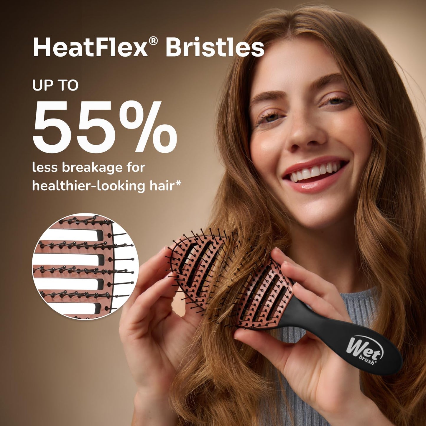 Wet Brush Ceramic Speed Dry demonstrating detangling feature