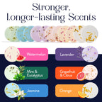 Flovista Mesmos Aromatherapy Shower Steamers gift ready presentation angle