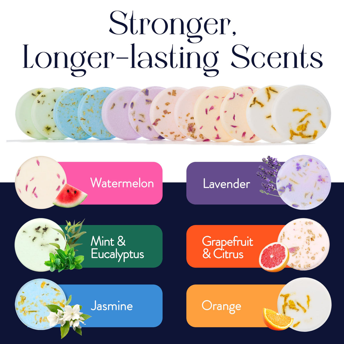 Flovista Mesmos Aromatherapy Shower Steamers gift ready presentation angle