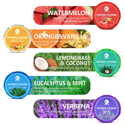 Premium wellness gift set featuring five different aromatherapy tablet variants for home spa.