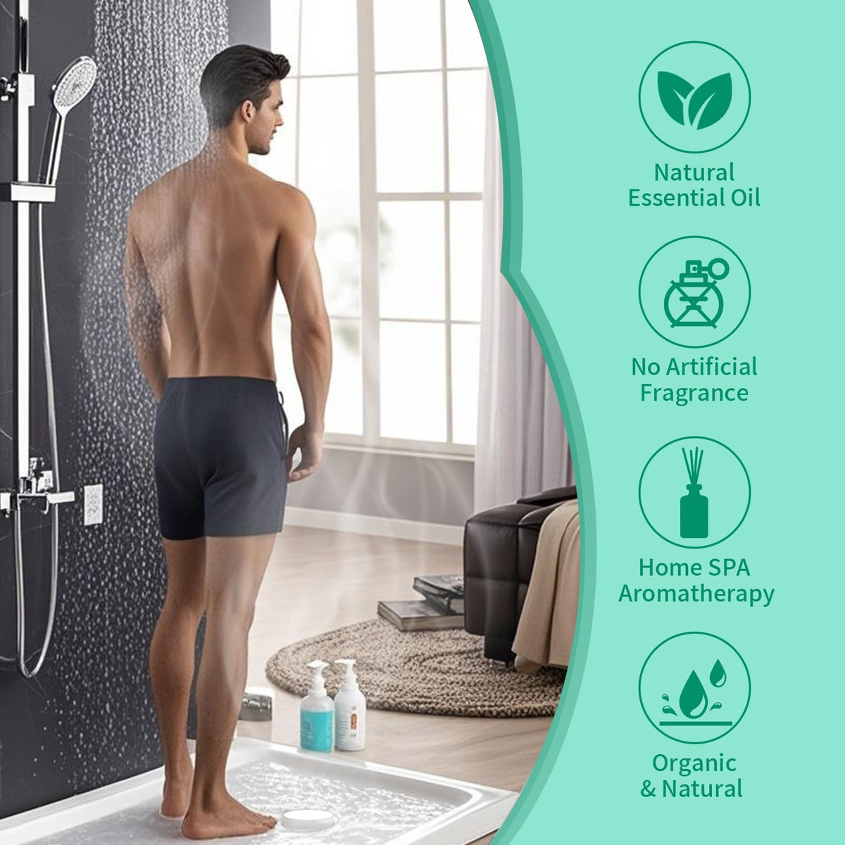 MR MIRYE wellness shower bombs for self care setup
