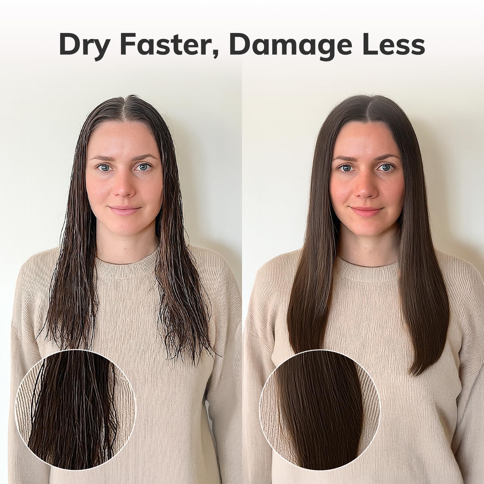 Sndyi round brush for styling and curling hair