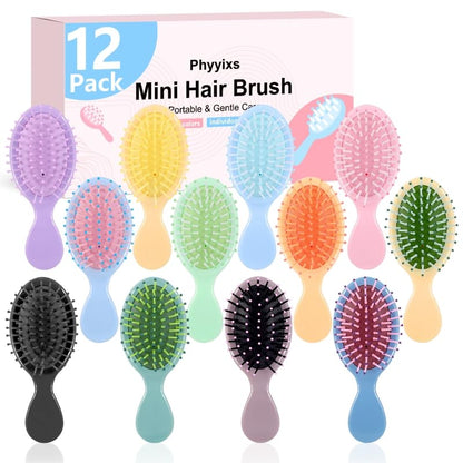 Phyyixs mini detangling brush used on wet hair