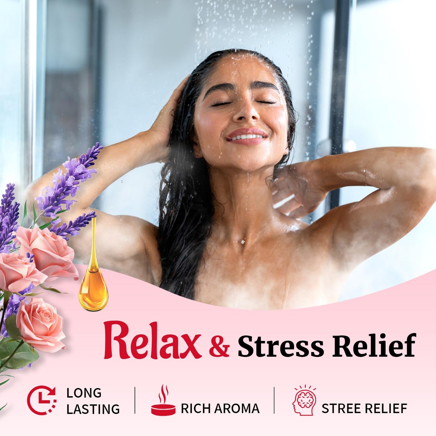 MR MIRYE self care spa gift set layout highlighting the release stress text on the packaging