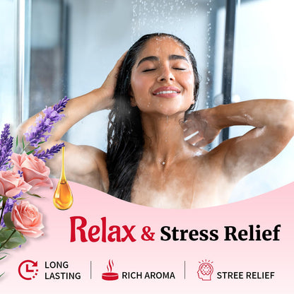 MR MIRYE self care spa gift set layout highlighting the release stress text on the packaging