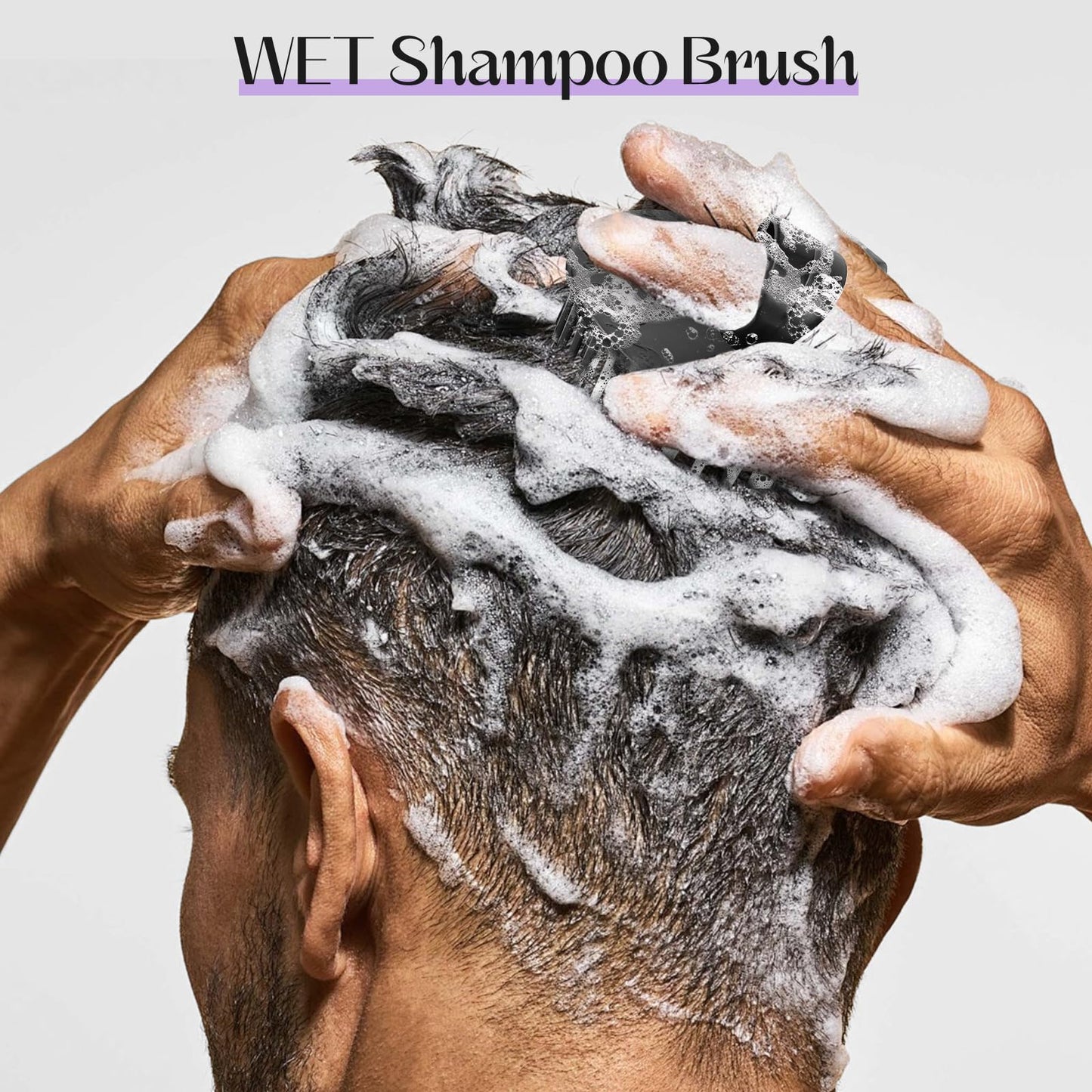Demonstration of Yealife hair brush for dandruff removal